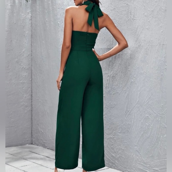 SHEIN Crisscross Backless Jumpsuit - Picture 2 of 4